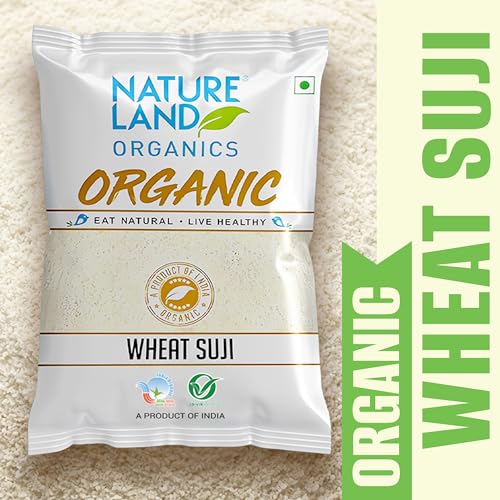 Image of Natureland Organics Wheat Suji /Sooji 500 Gm - Organic Sooji