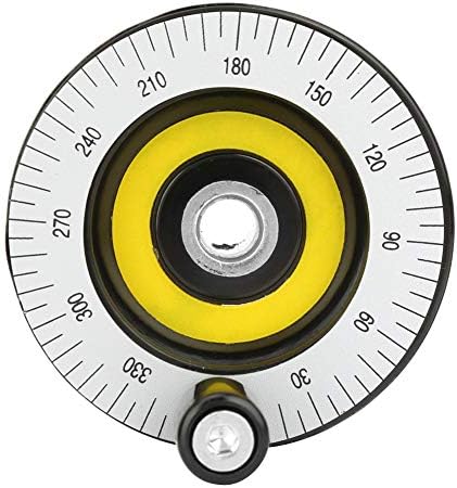 Garosa Milling Hand Wheel, Adjustable Bakelite Handwheel with Scale for Lathe and Milling Machine Heavy Duty Machinery Accessory 10x80mm