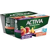 Activia con Melocotón 0% M.G. Sin Lactosa 4x120 g