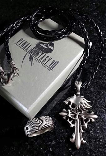 Final Fantasy VIII Squall Griever Necklace & Ring | FF8 Kingdom Hearts Cosplay Dissidia Cloud Serah Anime