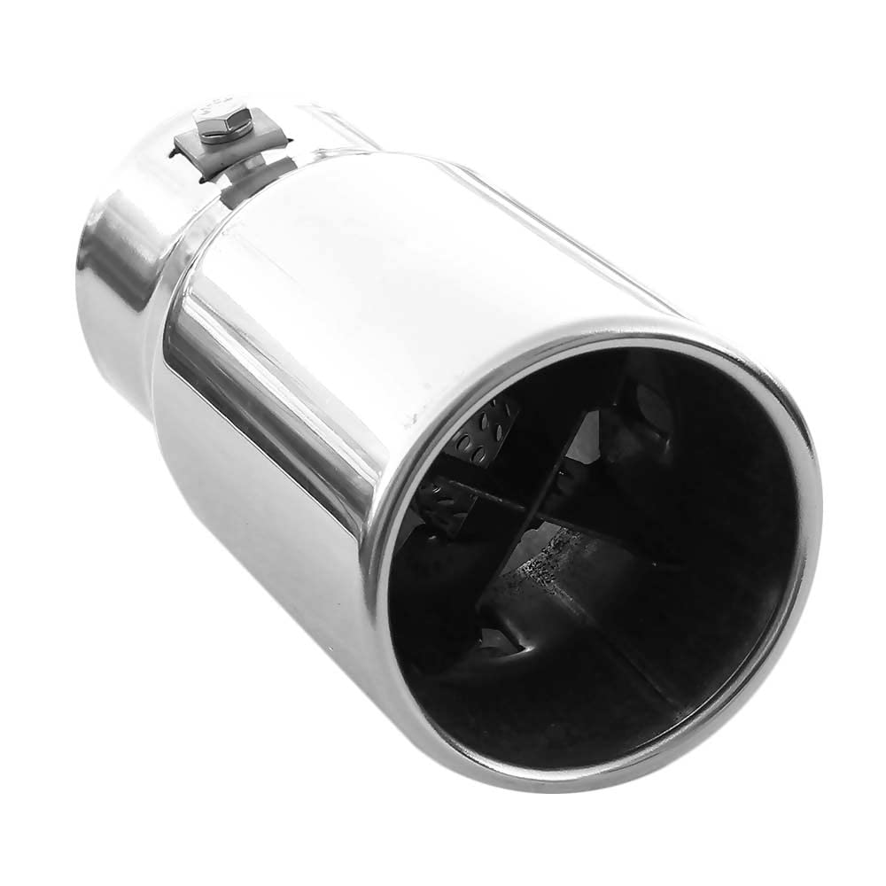 0131 Universel Embout D'echappement Acier Inoxydable jusqu'a 58mm Chrome