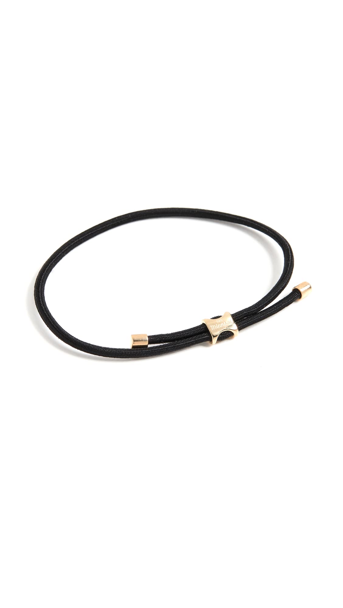 Miansai Men's Orson Pull Bungee Rope Bracelet, Black, One Size