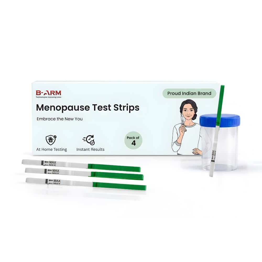 B-Arm Menopause Test Strips (Pack of 4) | Rapid Detection of FSH Levels | Accurate Results | Use if You Have Hot Flashes, Mood Swings, Night Sweats or Irregular Periods | Easy At Home Urine Test-image-25