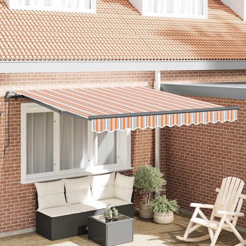 Auvent en polyester et acier multicolore 300 x 250 cm de haute résistance