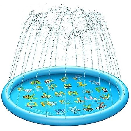 Amazon 噴水マット プレイマット 直径150cm 噴水池 水遊び ウォーター アウトドア 夏の日 芝生遊び 庭 家庭用 親子芝生遊び プールマット 誕生日プレゼント 夏対策 青 21年版 150cm プール おもちゃ Amazon 噴水マット プレイマット 直径150cm 噴水池 水遊び ウォーター アウトドア 夏の日 芝生遊び 庭 家庭用 親子芝生遊び プールマット 誕生日プレゼント 夏対策 青 21年版 150cm プール おもちゃ