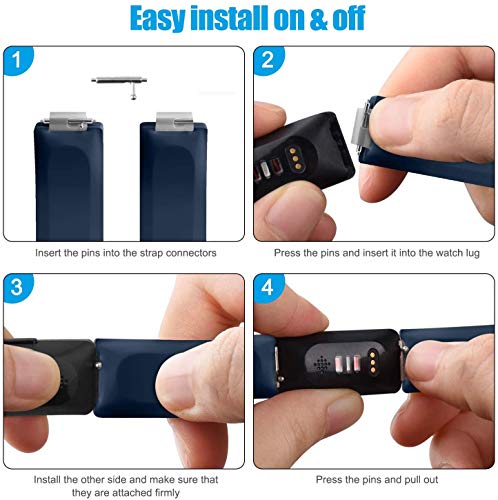 Bracelet Fitbit Inspire Ace 2 silicone S réglable sans outil - 3