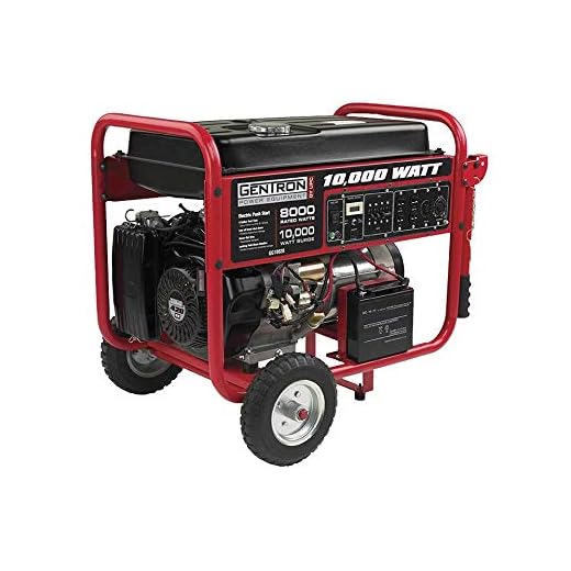 Gentron GG10020, 10000 Watt Gas Powered Portable Generator with Electric Push Start for Home Emergency Power Backup, RV Standby, Hurricane Storm Damage Power Restoration, EPA Certified