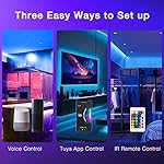 DAYBETTER Smart WiFi Led Lights 100ft, Tuya App Controlled Led Strip Lights, Work with Alexa and Google Assistant, Timer Schedule, Color Changing Led Lights for Bedroom Party Kitchen - Image 5
