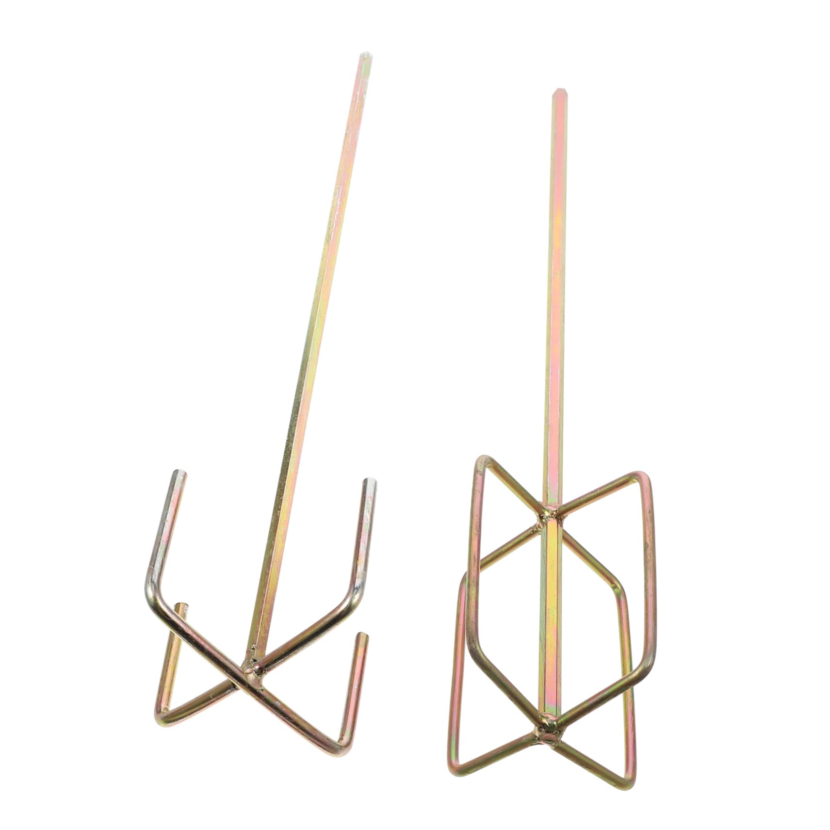 Balacoo Drill Mixing Paddle 2pcs Paint Stirrer for Drill for Outdoor and Construction