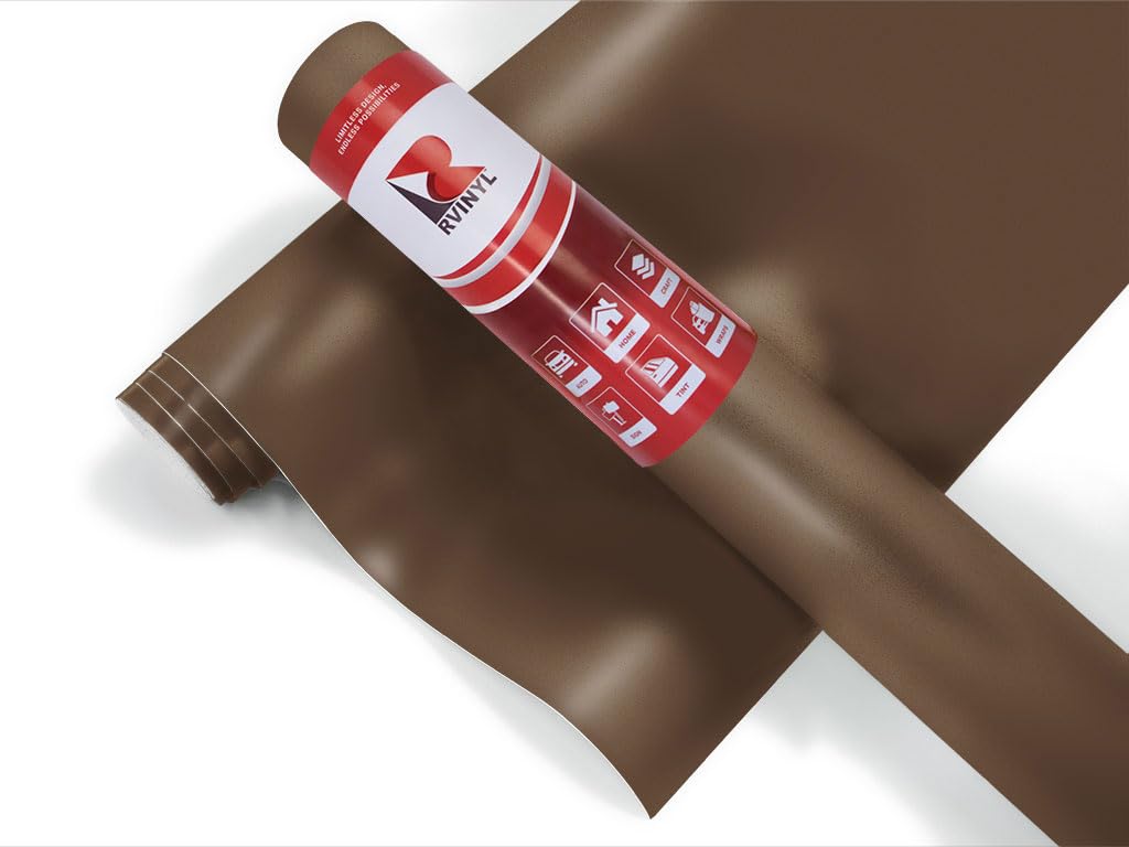 ORACAL 631 Nougat Brown Matte Permanent Removable Adhesive Vinyl Roll for Craft and Sign Cutters (12in x 10ft Roll)
