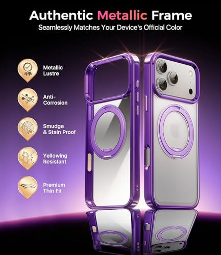 Image of Magnetic iPhone 17Pro Max Case with Stand iPhone 17 Pro Max Case Compatible