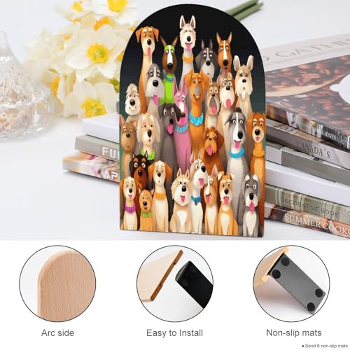 Sujetalibros originales de madera con siluetas de perros para regalar a amantes de la lectura 5