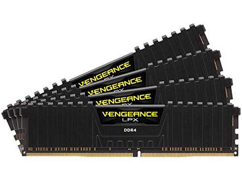 Image of Corsair Vengeance LPX 16GB (4 X 4GB) DDR4 3000 (PC4-24000) C16 Desktop Memory - Black (CMK16GX4M4C3000C16)