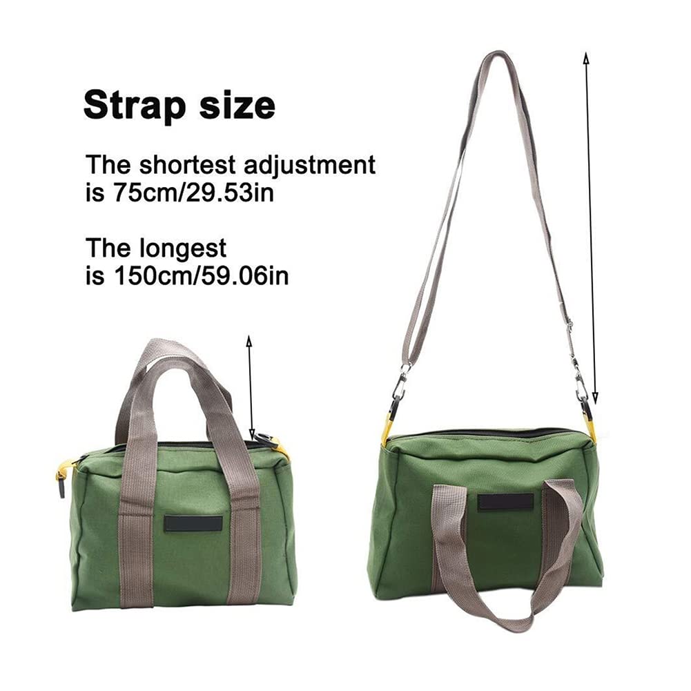 FLAA 3pcs 20.5"Bolsa De Herramientas De Boca Ancha Oxford Bolsa De Almacenamiento De Servicio Pesado con Correa De Hombro Piezas Grandes Capacidad Multi Función Zipper Bolsa