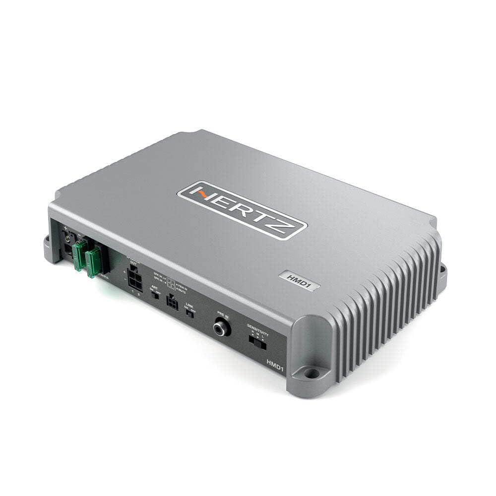Hertz HMD1 Mono Marine-Verstärker – 24 V, IP64, 500 W (1 Ohm stabil)