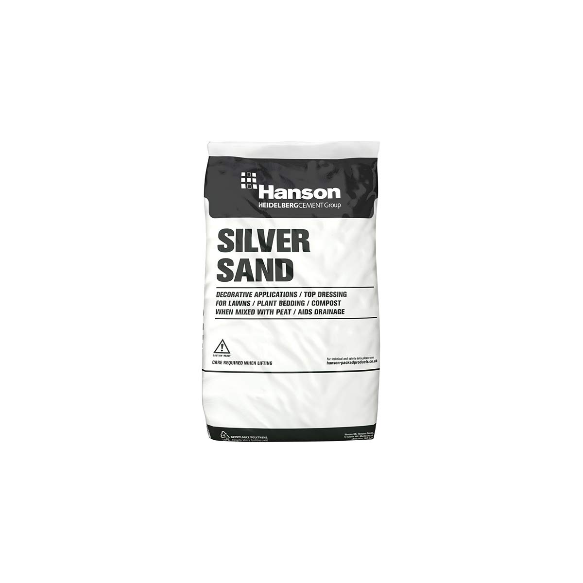 Hanson Silver Sand for Decorative Purposes - Polybag - Approx 23kg