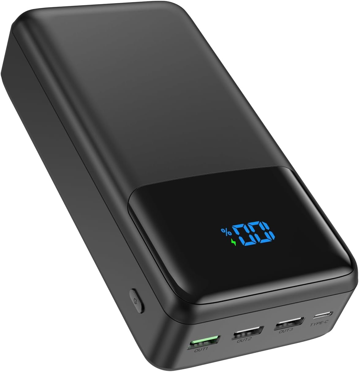 Powerbank 60000 mAh de Gran Capacidad, 22,5 W Carga rápida, USB-C 4 Salidas, Batería Externa Pantalla LED, Batería Externa Compatible con iPhone Tabletas Android, etc
