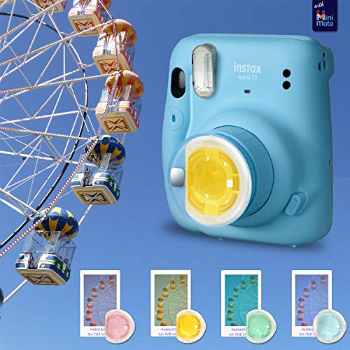 image for MiniMate Fujifilm Instax Mini 11 Instant Camera Sky Blue Compatible Ca