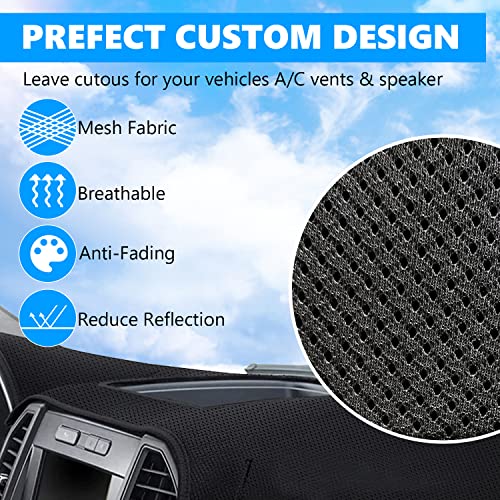 Dash Cover For Honda Crv Custom Fit 2017-2023 Updated Smoothly Breathable Mesh Material Nonslip Foldable Dashboard Cover Mat Nonslip Protector Sunshade No Glare #TOP2