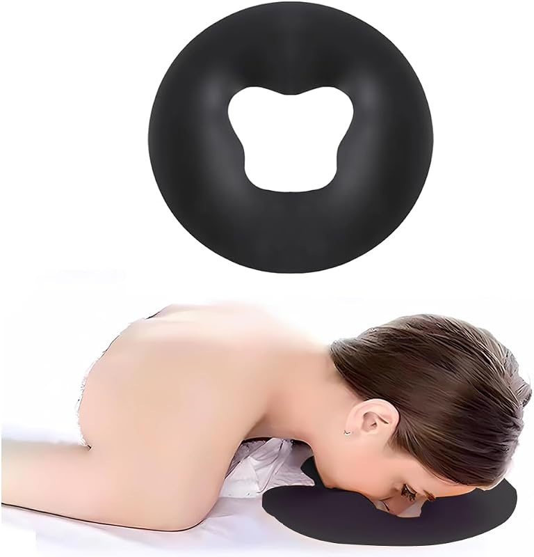 Almofada facial de silicone OULIGET preta