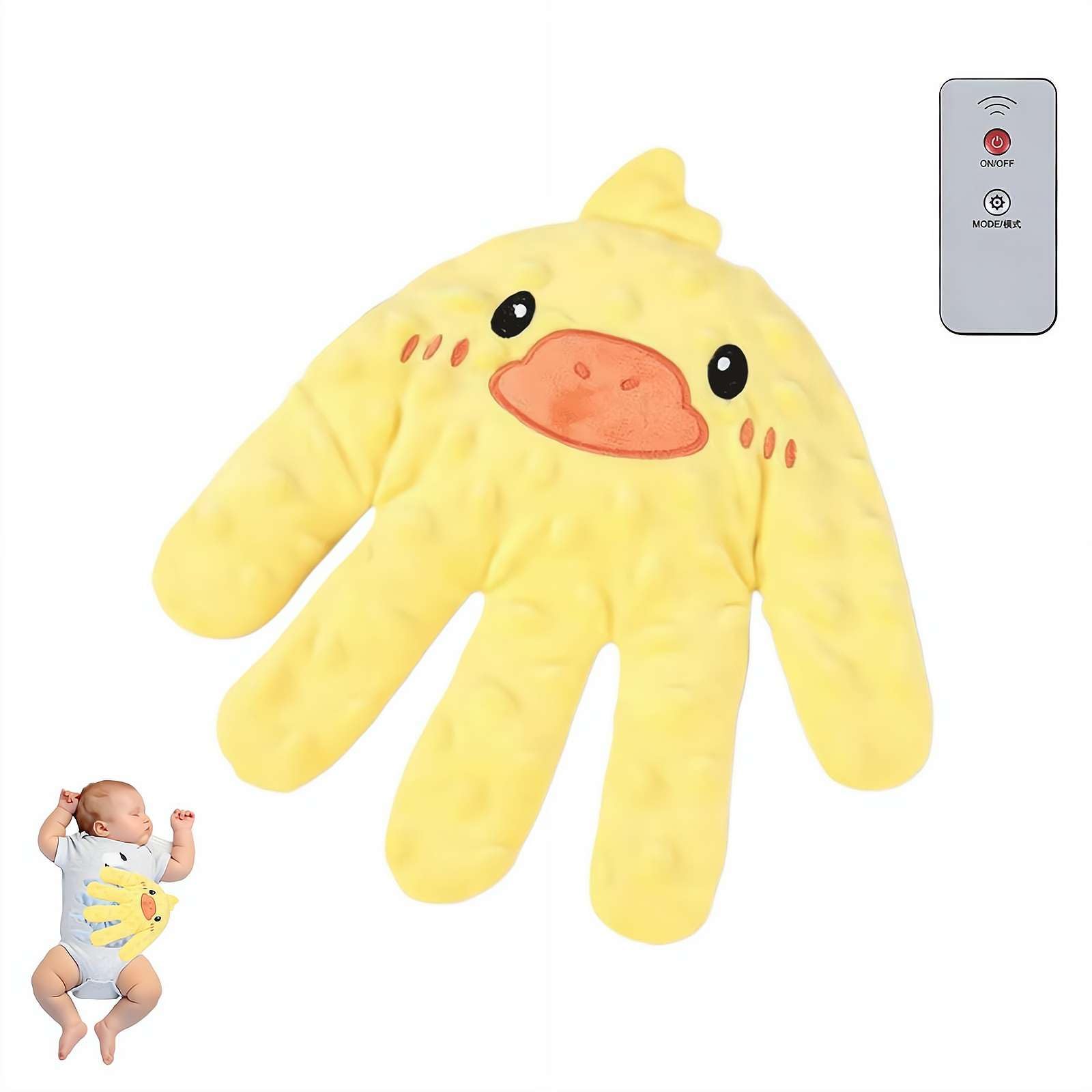 Baby Soothers Toys Smart Baby Soother with Realistic Patting Warmth Cute Animal Plush Stuffed Doll Toy for Girls