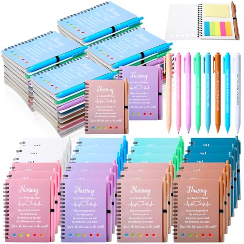 Cadeau de remerciement infirmière carnet de notes et stylo