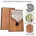 JDR Kalimba Thumb Piano 17 Keys,Portable Finger Piano mbira Instruments with Instruction Book Tune Hammer for Kids and Adults Beginners