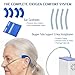 Oxygen Tubing Accessories Kit, Included 4 Pcs Oxygen Tube Support Crimp Straightener and 4 Pcs Nasal Cannula Ear Cushions Soft Oxygen Ear Protectors Confort Cannula Wrap Help Relieve Ear Pain