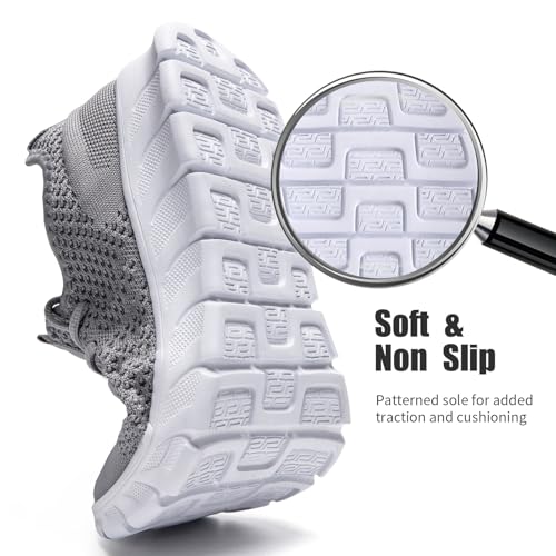 Image of Mens Running Shoes Slip On Tennis Walking Sneakers Workout Athletic Lightweight Casual Sport Shoes
