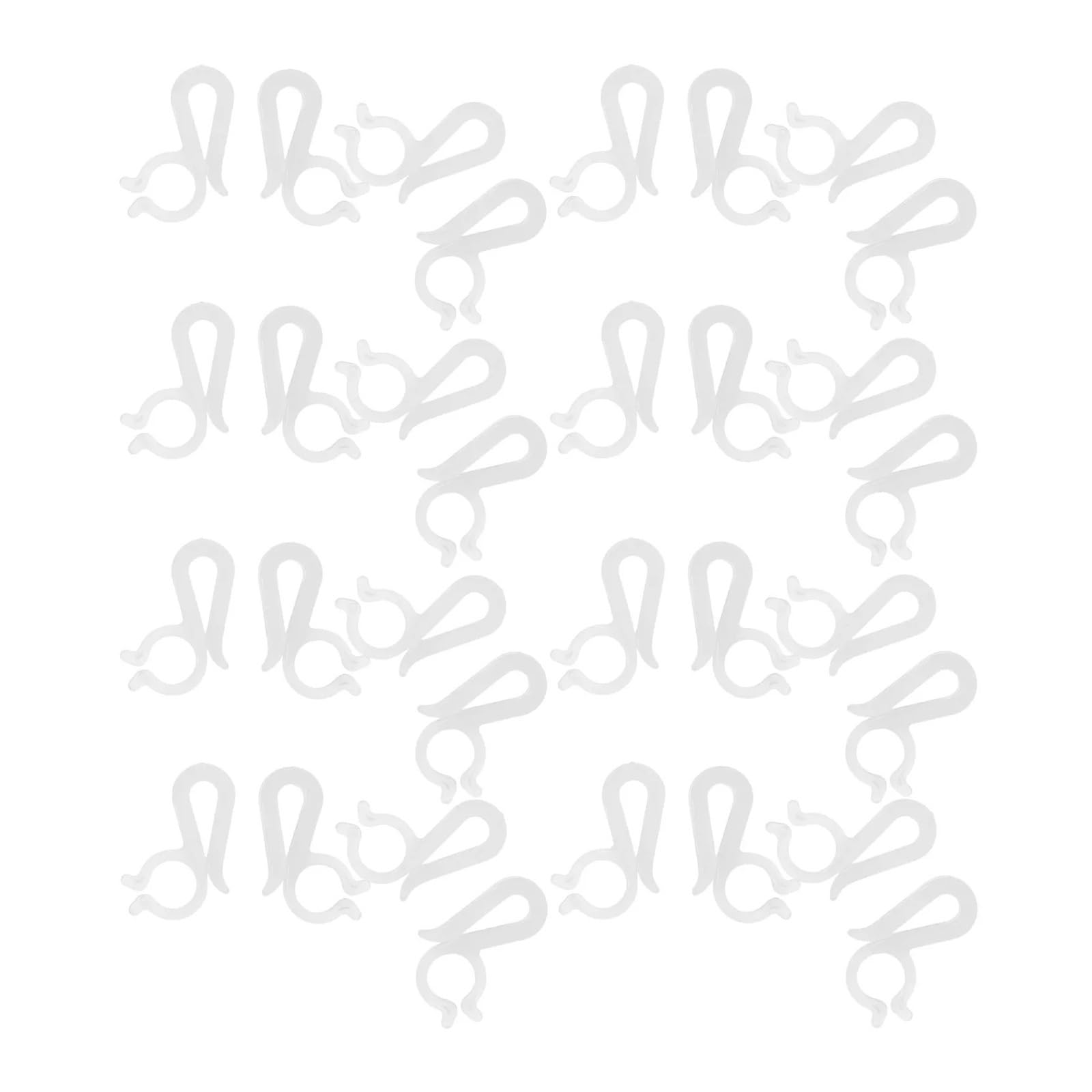 Vaeltor One Color 300Pcs Christmas String Light Clips Outdoor Light Hangers Plastic Hooks Holiday Festival Party Decorations Gutter Roof Use