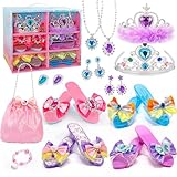 Hechify Princess Dress Up Toys for Little Girl,Jewelry Boutique Role Play Set,Toddler Dress Up Kids Toys for 3-6 Year Old Girl Gifts Birthday Party