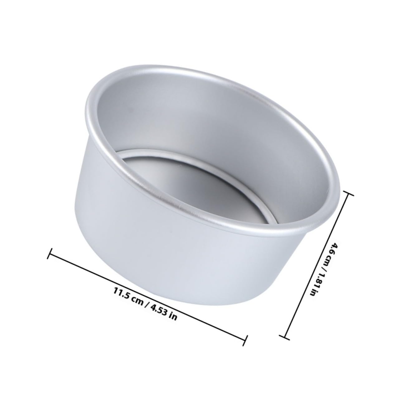 Garneck Juego de 8 Moldes para Hornear Redondos de Aleación de Aluminio con Base Extraíble y Diseño Desmontable para Limpieza Fácil, Adecuado para Pastelería Profesional