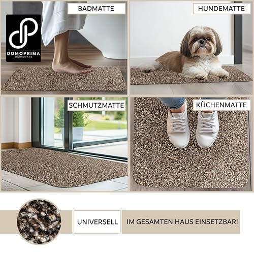 Paillasson microfibre lavable 75 x 50 cm antidérapant et plat - 4