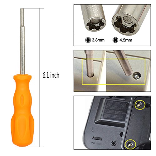 E·Durabl Triwing Screwdriver for Nintendo, 11 in 1 Precision Screwdriver Repair Tool Kit for New 3DS Nintendo Wii/Wii U/NES/SNES/DS Lite/GBA/Gamecube Sega Master/Genesis/32x Consoles