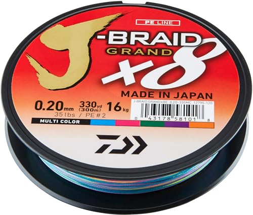 Daiwa J-Braid Grand - Filo Da Pesca In PE 0.20mm, 500 Metri, Carico 35lb - Foto 5