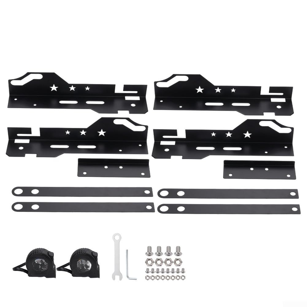Kit di strumenti per allineamento a quattro ruote per manutenzione auto e camion con regolatore di livellamento pneumatici di precisione in colore nero