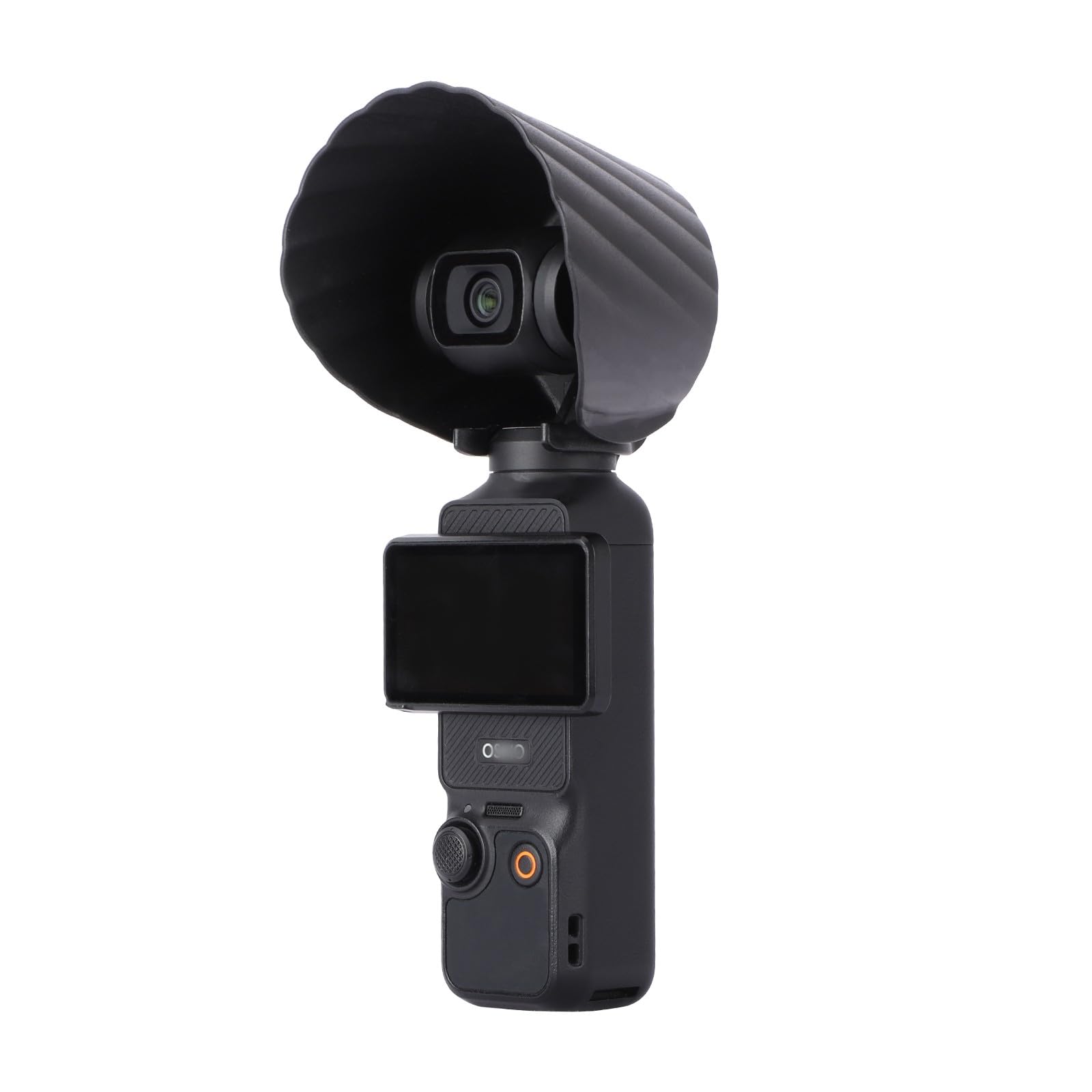 Generic Camera Lens Sun Hood for DJI Osmo Pocket3 Lens Sunshade, Anti Glare Sunshade Cover Lens Cap Lens Hoods Light Blocking for Pan Tilt Protection Accessories, black