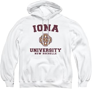 Iona University Official Circle Logo Unisex Adult Pull-Over Hoodie