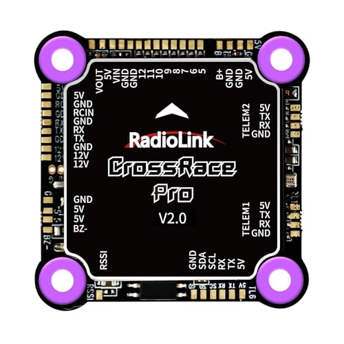 ATA HOBBY Radiolink CrossRace Pro APM Flight Controller 37x37 with Gyro, Accelerometer, Barometer Built-in 5V&12V Dual BEC, Support 4-in-1 ESC and ESC Telemetry for Racing Drone, 2-8 Multi-Rotor