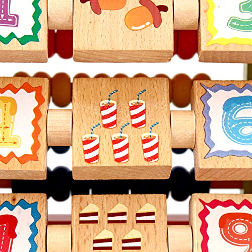 KingSo Educational Wooden Toys Baby Toys 5in1 Activity Cube with