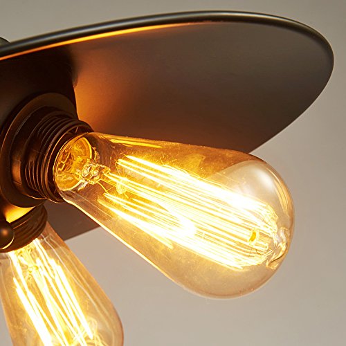 Plafonnier suspension industriel E27 pour éclairage de cuisine - 5