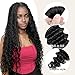 MUNONG Human Braiding Hair Boho Braids Human Hair Deep Wave Bulk Human Hair for Braiding 100g 16 inch No Weft Curly Braiding Hair Bulk Hair Extensions Real Human Hair Natural Color