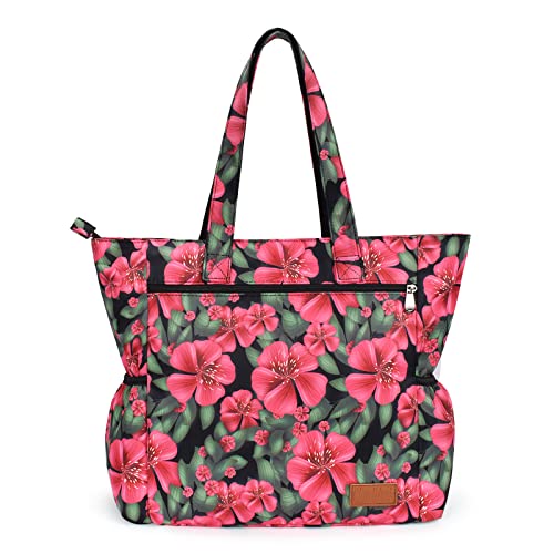 Image of CLOUDMUSIC Shoulder Tote Bag For Nurses Teachers Work Gym Travel Beach Women With Large Capacity Waterproof