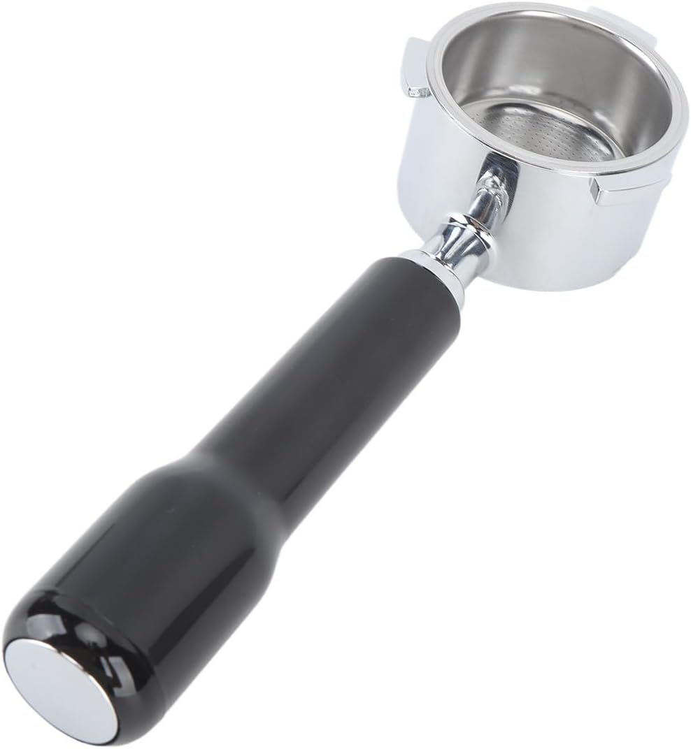 3 Ears 51mm, Modern Simple Three Ear Handle Stainless Steel Bottomless Portafilter Coffee Machine Replacement Parts Plastic Coffee Machine Filter Basket Included
