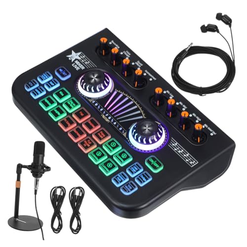 Pack carte son et micro condensateur de streaming et karaoke USB