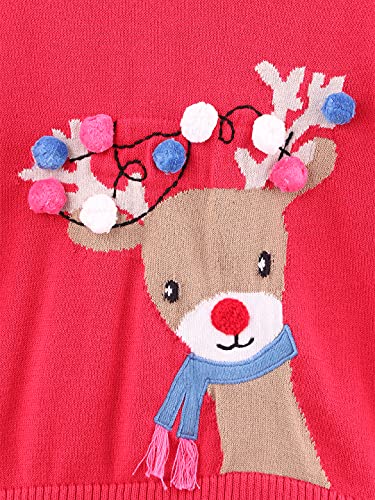 Image of Beebay Christmas Reindeer Sweater Red