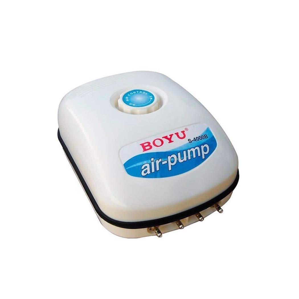 BOYU Adjustable Air Pump Quiet Running Efficient Hydroponics (S-4000B)
