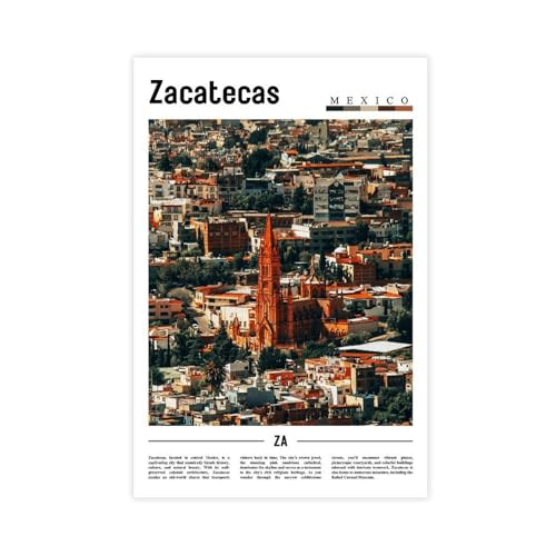 Poster mural mexicain voyage déco nature sans cadre 60x90 cm pour campeurs