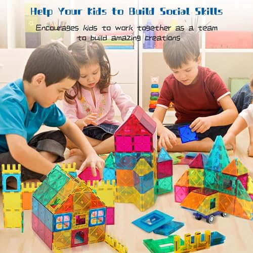 Brastoy Blocos de Montar Magnéticos Construção Brinquedo Infantil (65 Peças)