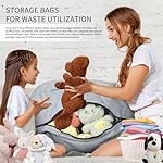 Bean Bag Chair for Adults 3FT,Soft Removable Cover for Teens/Girls Bedroom,Fluffy Giant Round Floor Beanbag Lounger Chairs (No Filler,Light Gray) - Image 4